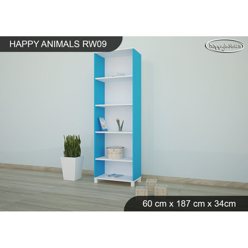 Cube Unit Kids Bookcase, 177cm H x 60cm W x 34cm D, Blue