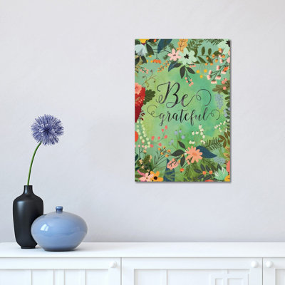 Be Grateful by Mia Charro - Wrapped Canvas Gallery-Wrapped Canvas Giclée