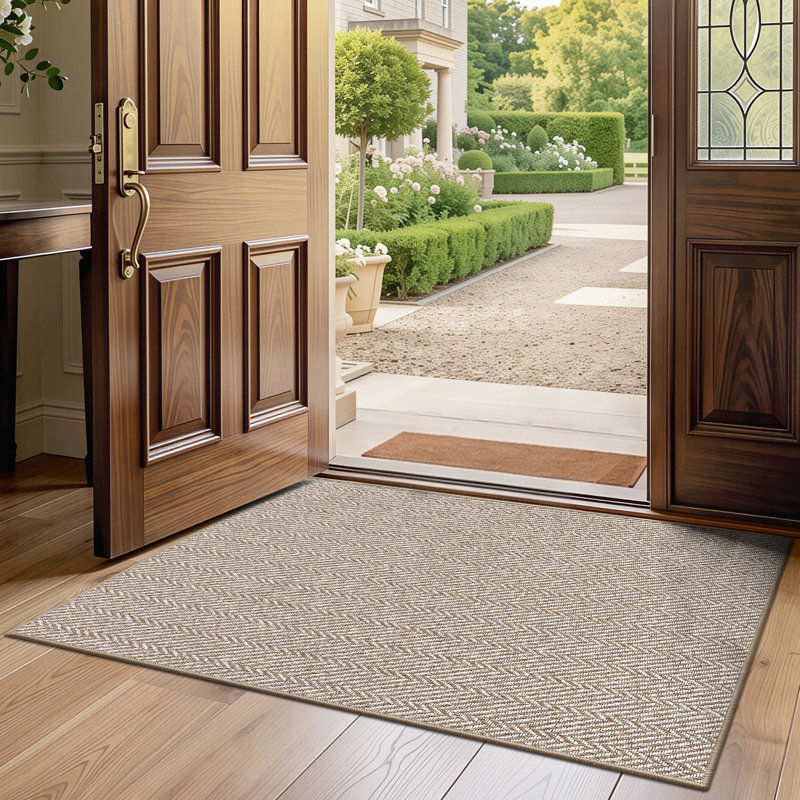 Paillasson intérieur antidérapant, Beige, L 32 po x L 48 po