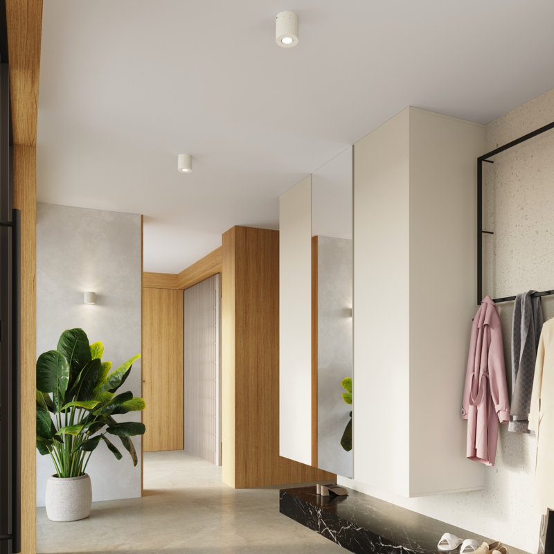 Wall lamp ORBIS 2 grey, Wall lamp ORBIS concrete beige, Beige, 1 Light