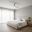  Ventilateur de plafond d'intérieur Plank Smart 52 Hugger avec pales blanc mat et télécommande portable