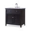 Louvered 36'' W Single Vanity