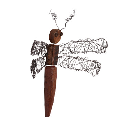Wire Wing Dragonfly Wall Décor