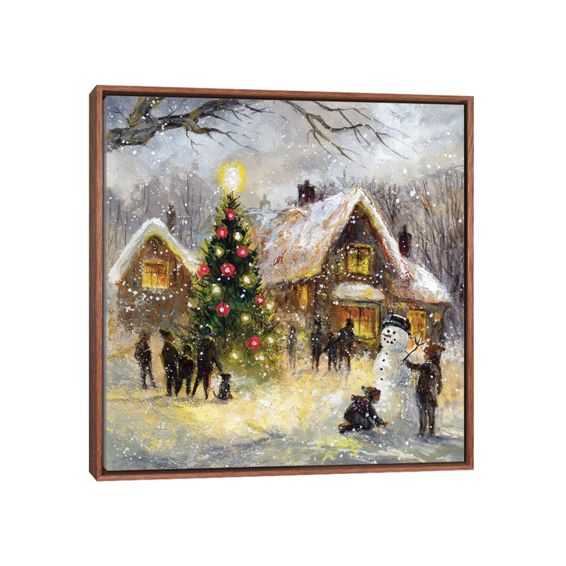 Impression arbre par Jim Mitchell-impression, H 18 po x l 18 po x 1,5 po, Toile avec cadre en bois classique