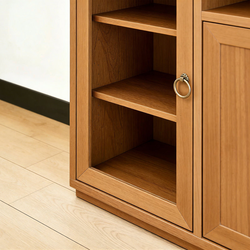 Buffet de style rétro et minimaliste, H 35,4 po x l 55,1 po x P 15,7 po