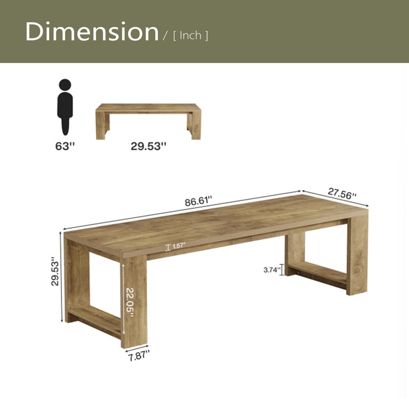 Roomy Office Desk,Computer Desk,Conference Table,Dual Workstation, Oak