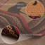 Tapis noir / rouge / brun Peri-2087056530