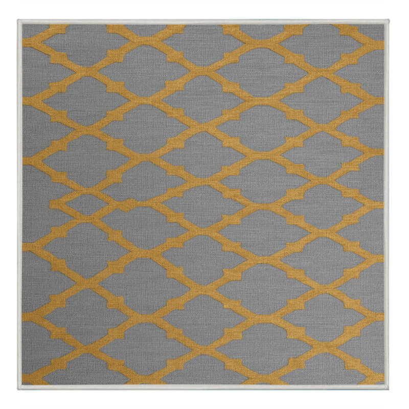 Tapis vert en treillis lavable à la machine, Carré 6 pi