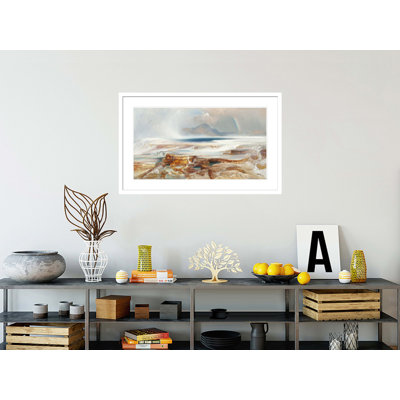 Hot Springs of the Yellowstone by Thomas Moran - Framed Giclee Print