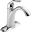 Robinet de salle de bain à un trou avec drain Lahara, robinet de salle de bain à poignée simple
