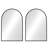 Carmen Bathroom Arched  Wall Mirror For Double Sinks-1655404804