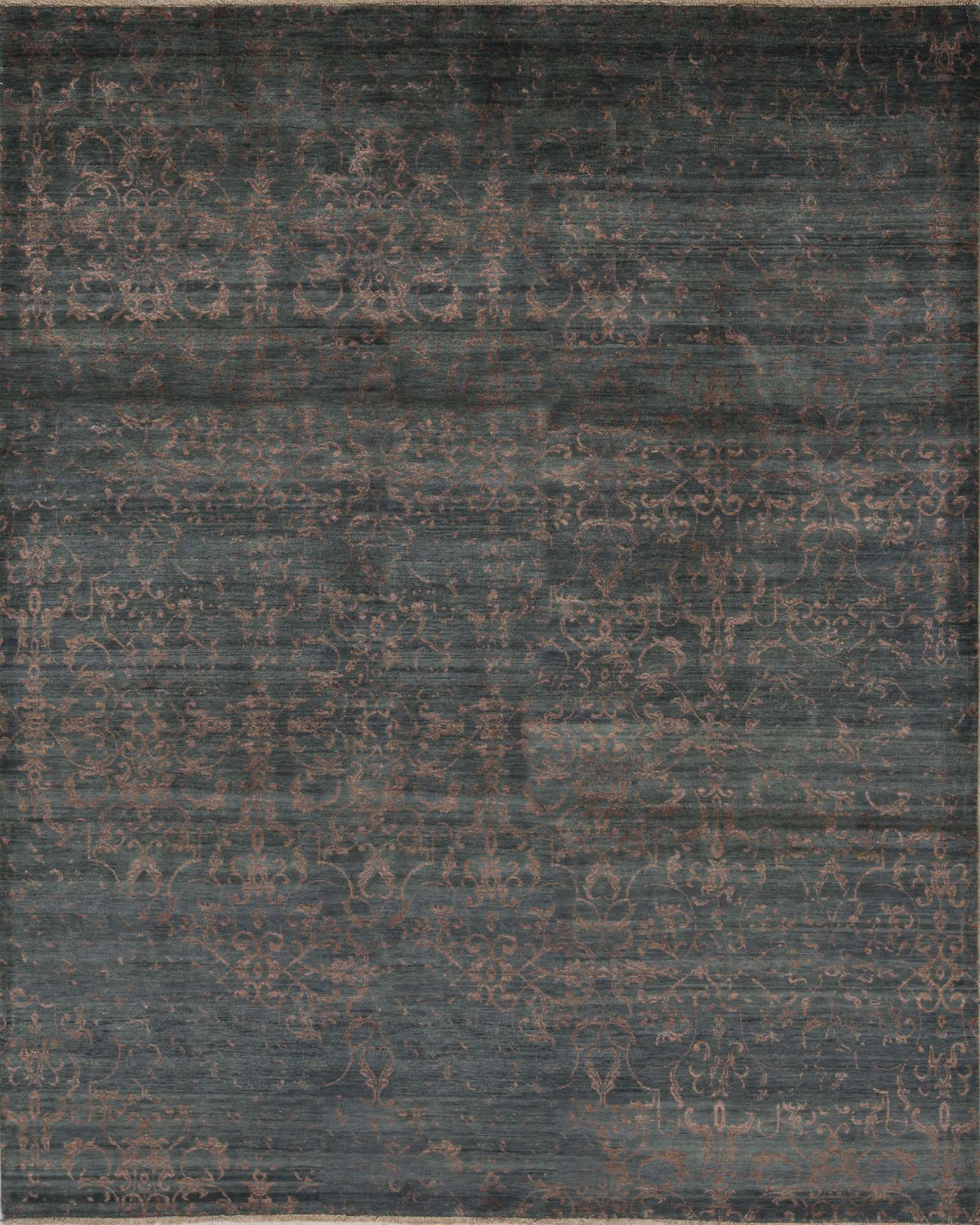 Bokara Rug Co., Inc. HandKnotted HighQuality Green and Brown Area Rug