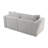 Inch Modular Sofas with Storage, Light Gray Metal, Modern Plush for Home
