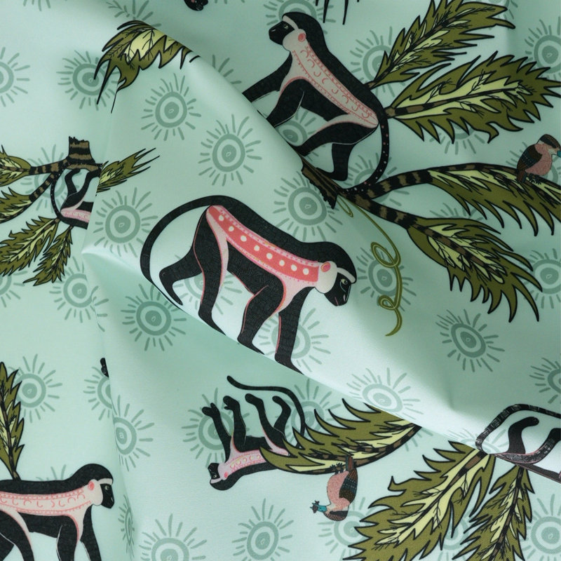 Monkey Palm Outdoor Fabric, Oasis