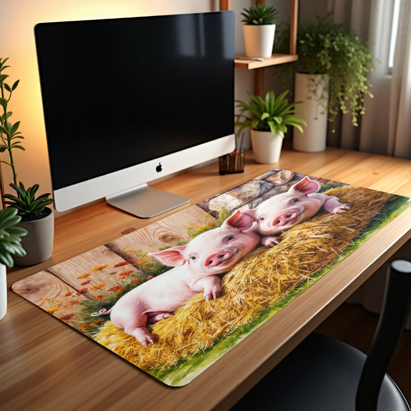 Polyester Desk Pad, 14.4x12.1