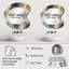 Or et gris formes modernes minimalisme III - formes asymétriques abstraites - grand miroir mural moderne-107230401