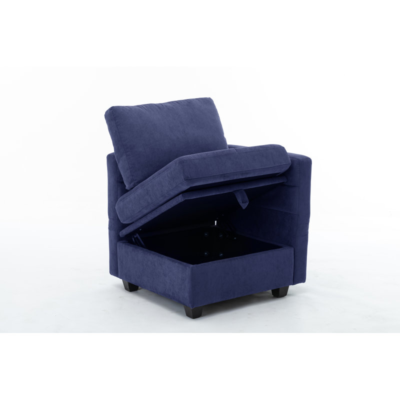 Canapé modulaire Toxi, Polyester bleu
