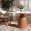 Danner Sintered Stone Top Round Pedestal Farmhouse Kitchen Dining Table-90160869-90160870