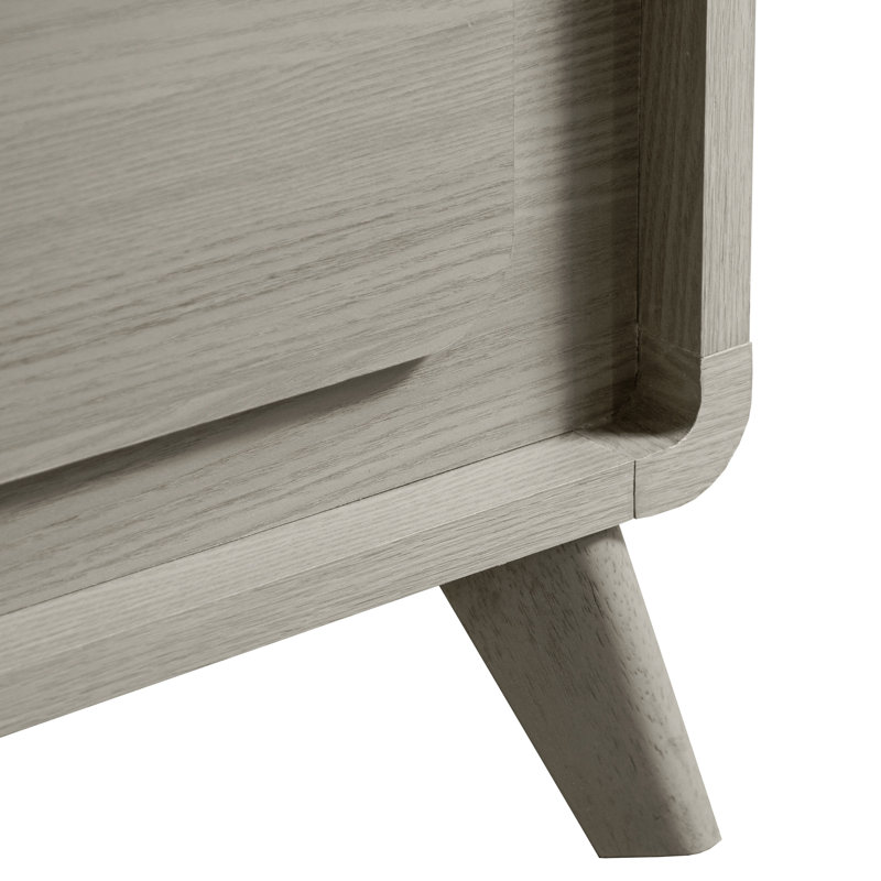 Dvorak Solid Wood LED Panel Bed, King