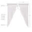 Paire de rideaux transparents avec passe-tringle Pocklingt