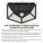 100 LED Solar Power Wall Lights Outdoor Waterproof Motion Sensor Security Light for Garden Garage