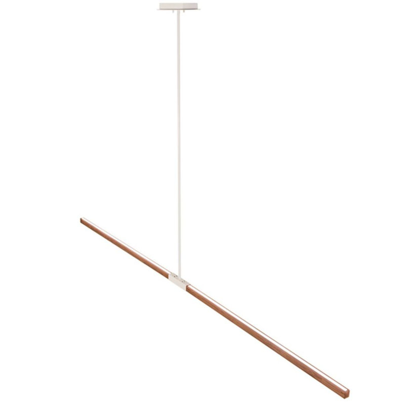 Luminaire suspendu 1 lumière Trax, H 76 po x l 120 po x P 6,5 po