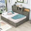 Auddis Wood Daybed with 3 Storage Drawers and Shelves-62126739-62126738