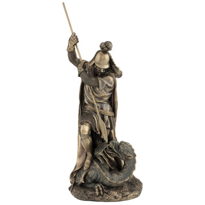 Astoria Grand 12,6 "H STORGE GEORGE DEBOUT ET DE TASSE Bronze coulé à froid