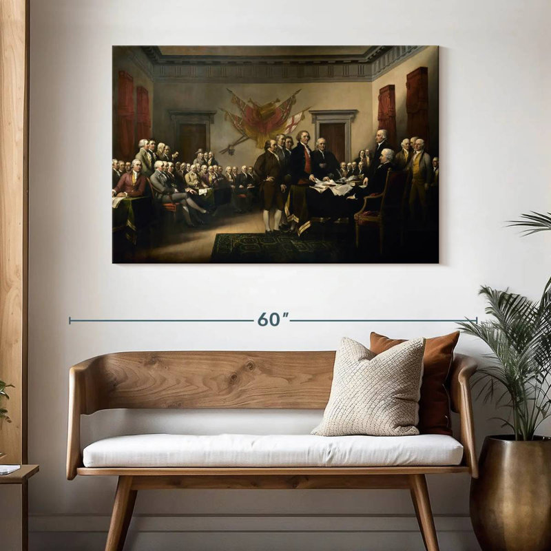 Lelar Declaration Of Independence, 32" H x 48" W