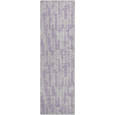 Premium Machine Washable Prisco Lavender Rug
