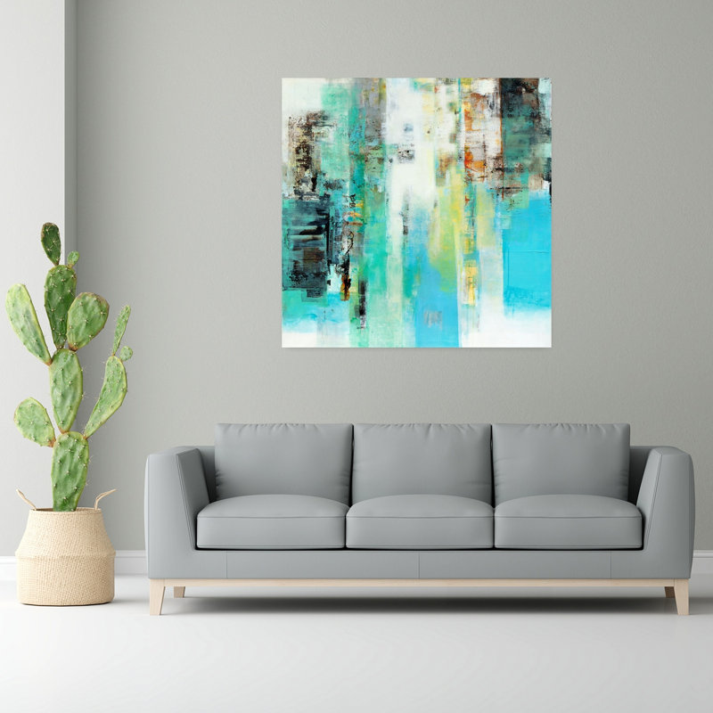 Série Caminos 22, art abstrait contemporain, H 48 po x l 48 po
