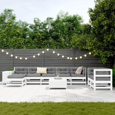 Wicker 9 - Person Garden Lounge Set