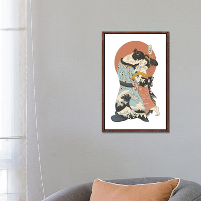 The Kiss Ukiyo-E 1 Piece Wall Art on Canvas