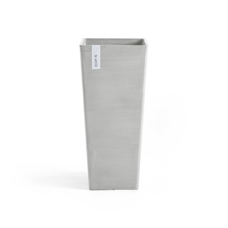 Pot Planter, White Gray