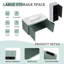 Meuble-lavabo flottant avec lavabo en résine en forme de goutte