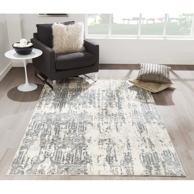 Tapis gris Claudia, Rectangle 7 pi 9 po x 9 pi 10 po