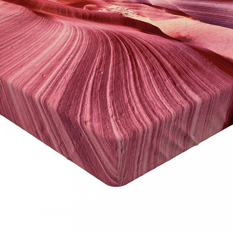 Microfiber Abstract Fitted Sheet, Twin XL Fitted Sheet