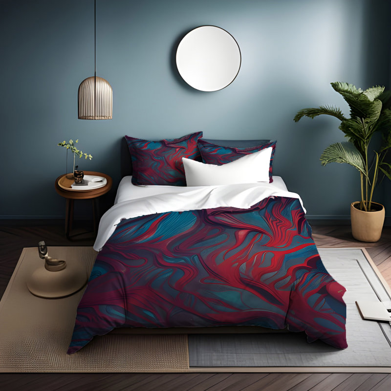 Literie , Housse de couette simple + 1 taie décorative pour