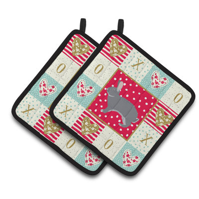 Ensemble de cuisinier poignée 2 pièces caroline trésors chinchilla love