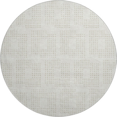 Premium Machine Washable Prisco Ivory Rug