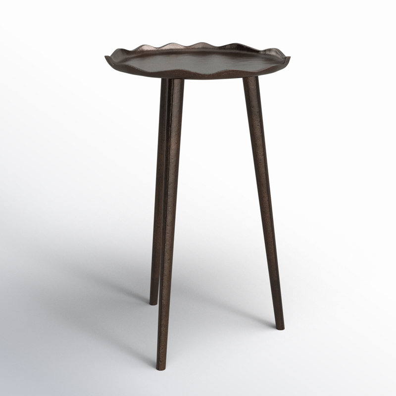 Avelines 22" Tall End Table, Bronze