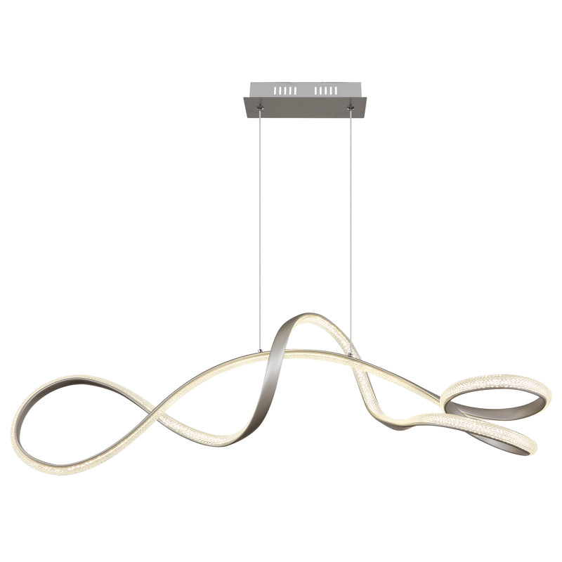 Dayra 1 - Light LED Pendant, Brushed nickel