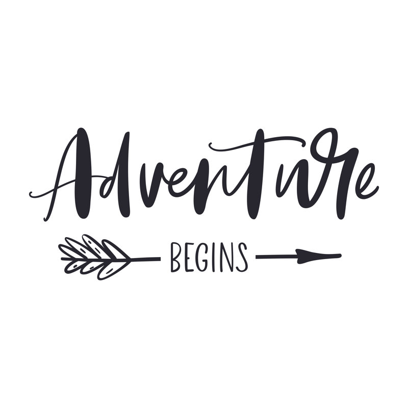 Adventure Begins by Daria Voskoboeva - Wrapped Canvas Print, 30cm H x 30cm W