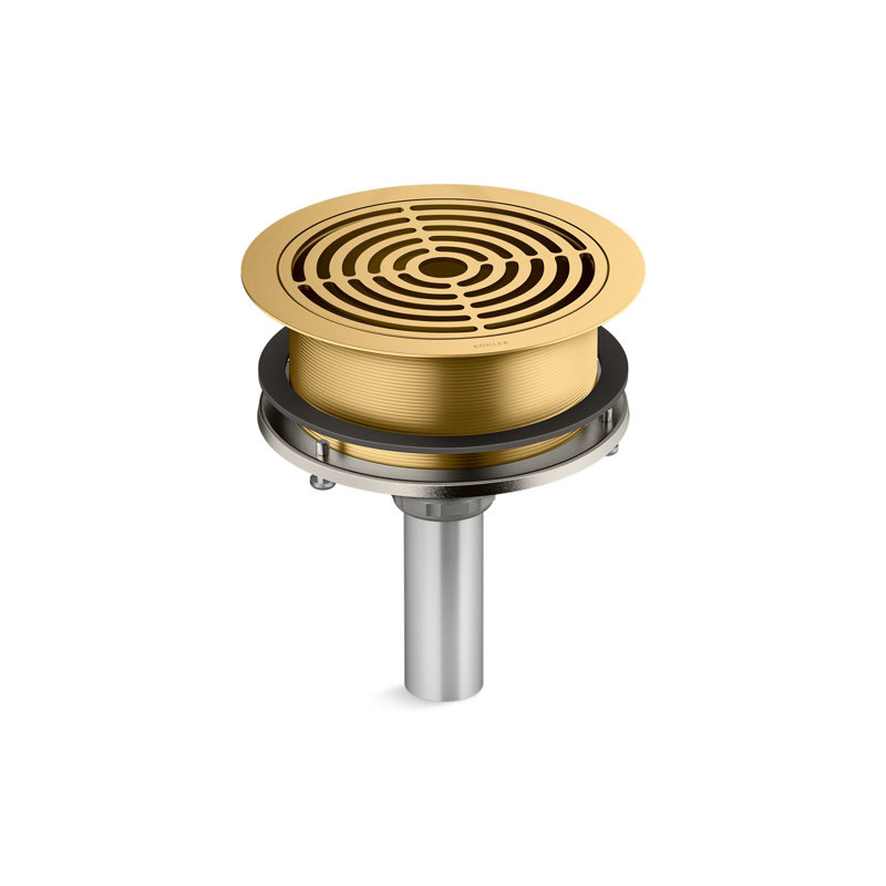 Aquifer4-In-1 Grated Drain, Brushed Brass