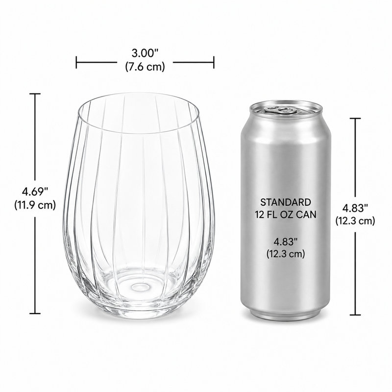 Acrylic Linea Stemless wine glass - Clear