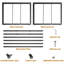 33cm H Media Shelves