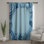 Blue Floral Abstract Window Curtains, Floral Sheer & Blockout Curtains - 1 Panel