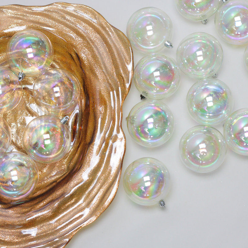 Ornements en forme de boule de Noël brillante incassable et incassable 32ct. 32,25 "(80mm)