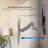 Full Motion TV Wall Mount with Gas Spring Arm