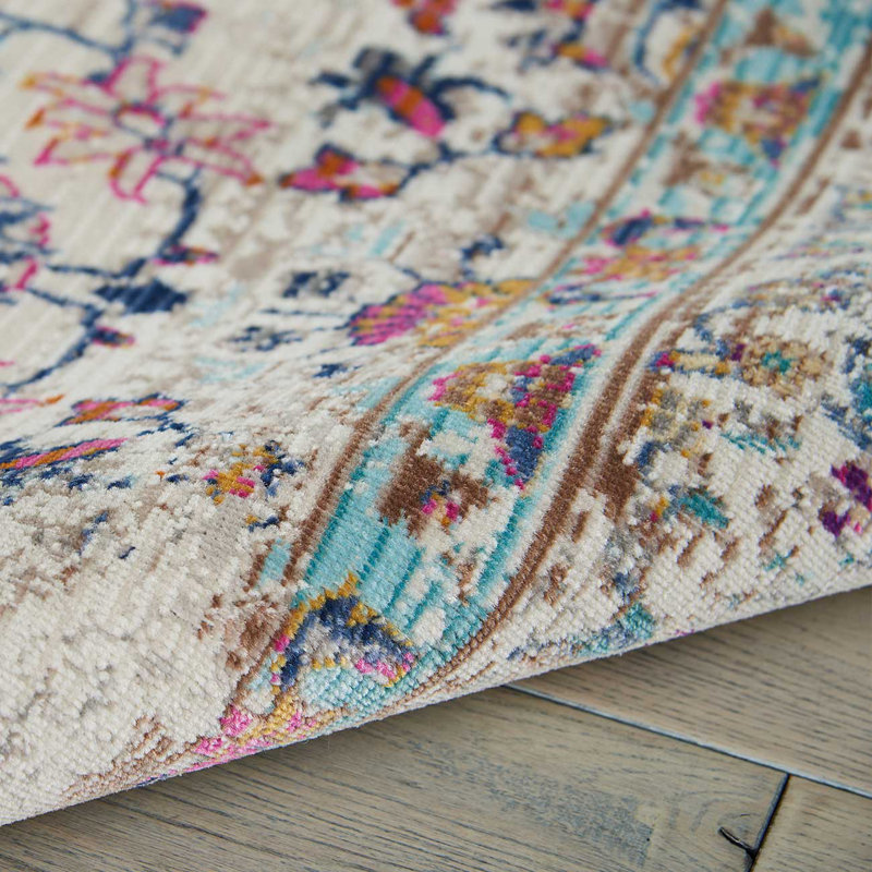 Ankica Floral Area Rug, Round 183cm